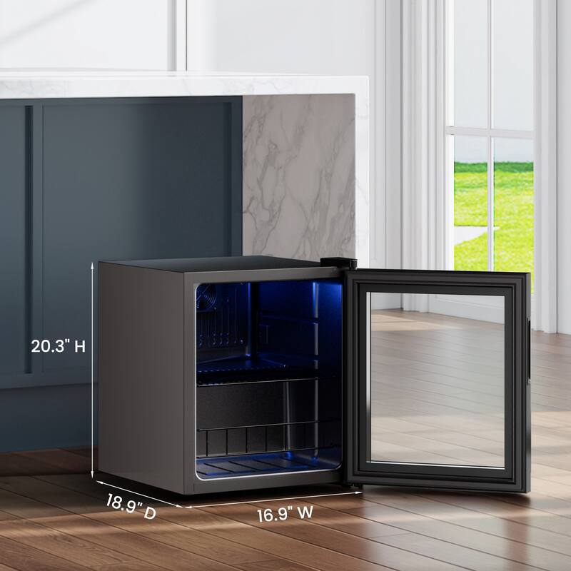 60-Can Beverage Cooler, Energy-Efficient Mini Fridge