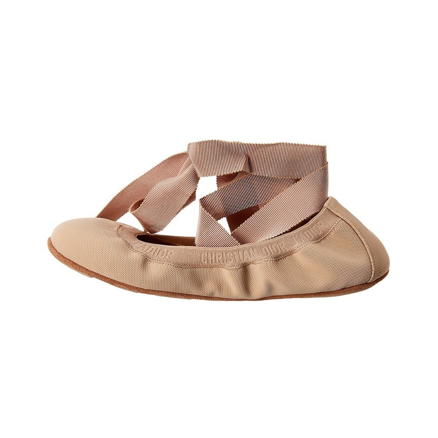dior academy lace up ballerina