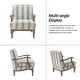 preview thumbnail 15 of 28, Rinaldo Farmhouse Upholstered Armchair with Solid Wood Legs by HULALA HOME