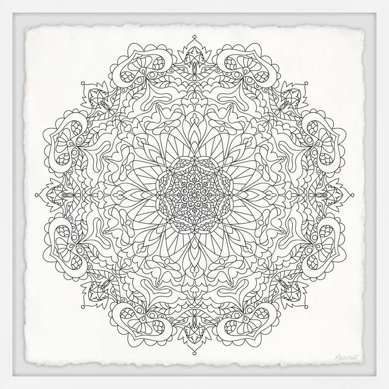 Transparent Floral Framed Print