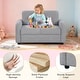 preview thumbnail 7 of 28, Gymax 2-Seat Kids Sofa Toddler Sofa Couch w/ Soft Teddy Fleece