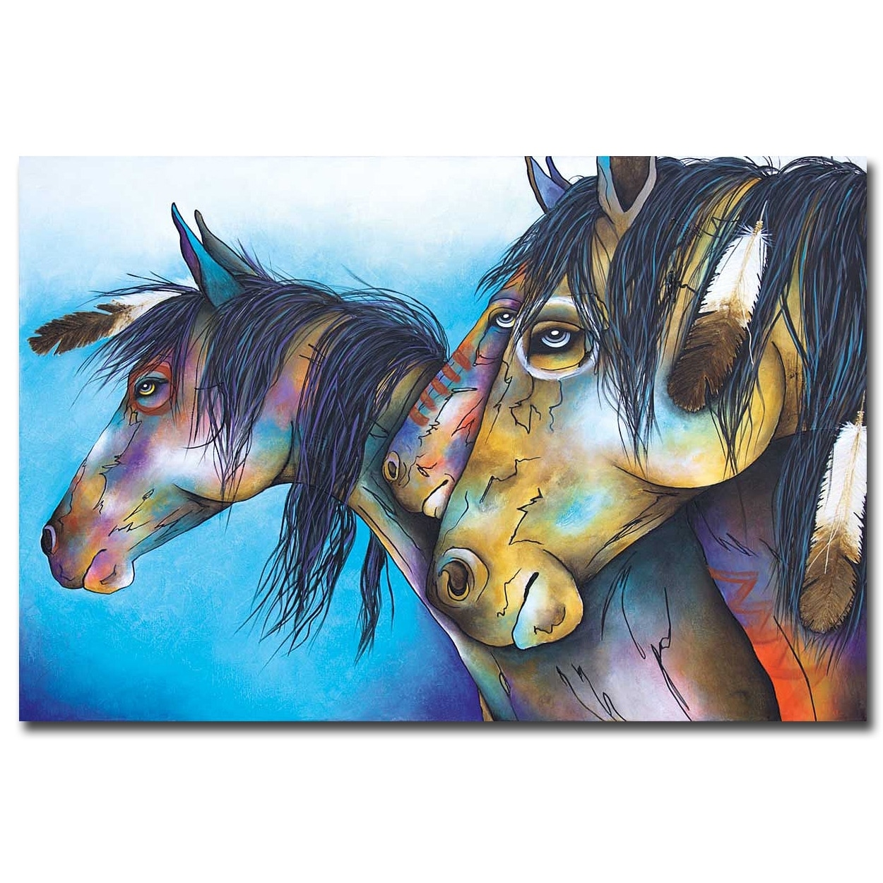 Wild Hearts Can't Be Broken by Micqaela Jones Gallery Wrapped Canvas Giclee  Art (24 in x 36 in)