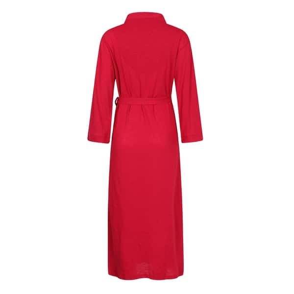 red dressing robe Men's Dressing Gown Smoking Jacket Robe Red Jacquard Black Silk Extra Long Warm