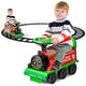 preview thumbnail 6 of 6, 6V Electric Kids Ride On Train Motorized Train Toy w/ Track & 6 Wheels Green