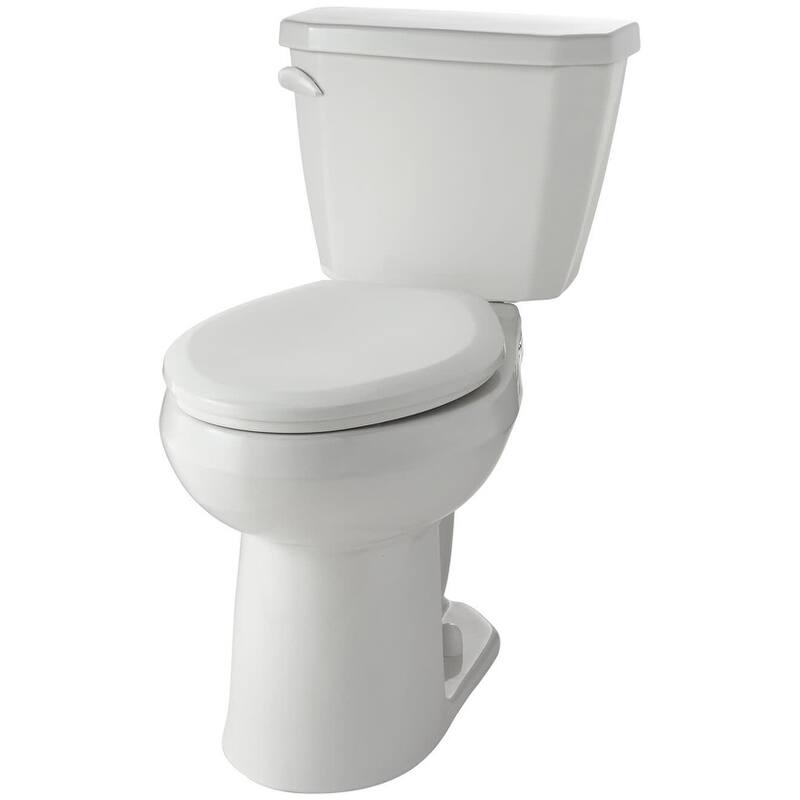 Gerber GWS20528 Viper 1 GPF Two Piece Elongated Toilet with Left Hand