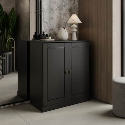 Palace Imports 100% Solid Wood 32" Bathroom Cabinet with Solid Doors and Adjustable Shelves