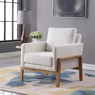 HomePop Modern Wood Frame Accent Chair - Bed Bath & Beyond - 37105848