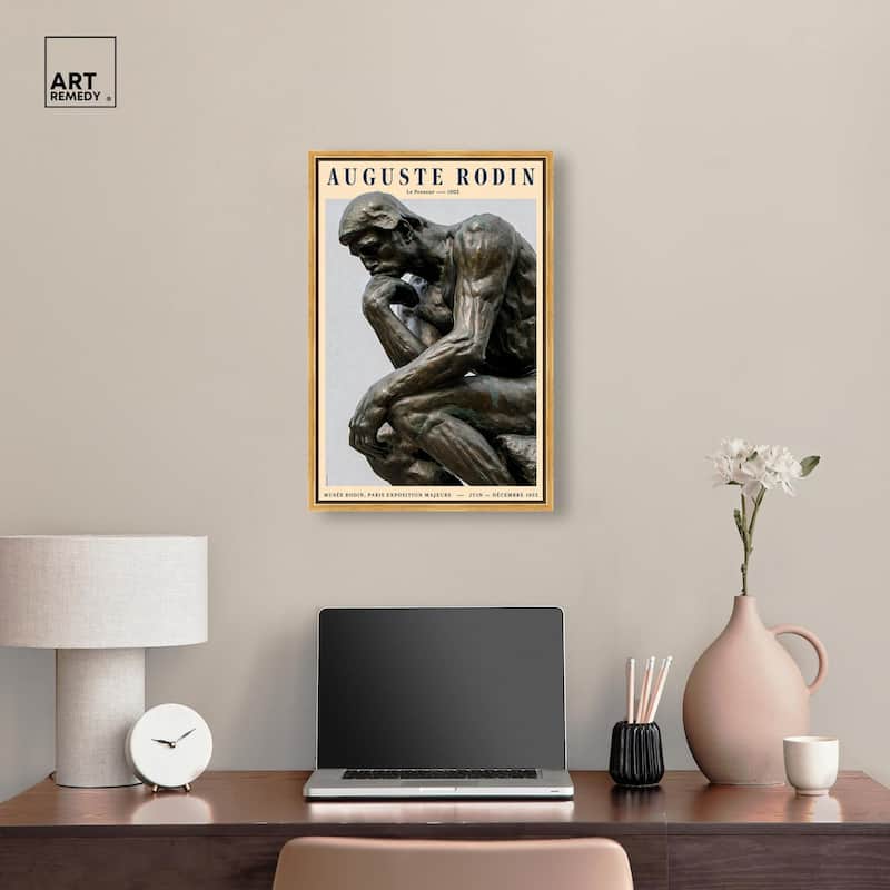 The Thinker Canvas by Art Remedy