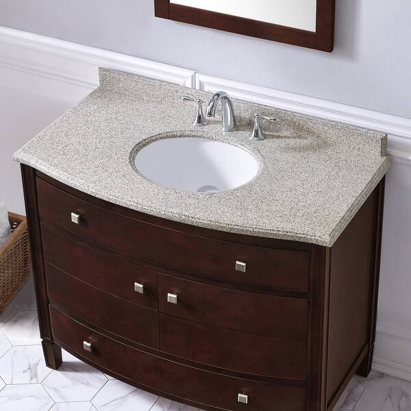 Shop Georgia 42 Inch Single Sink Bathroom Vanity With Granite Top