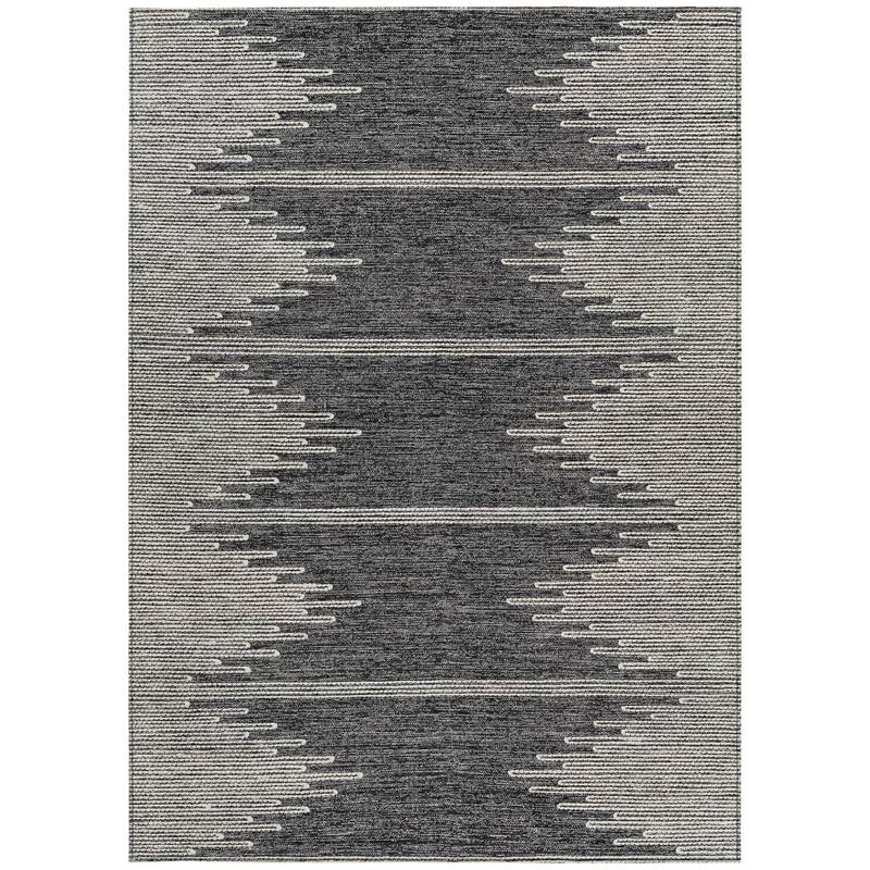 HomeRoots Abstract Transitional Rectangle Outdoor Rug