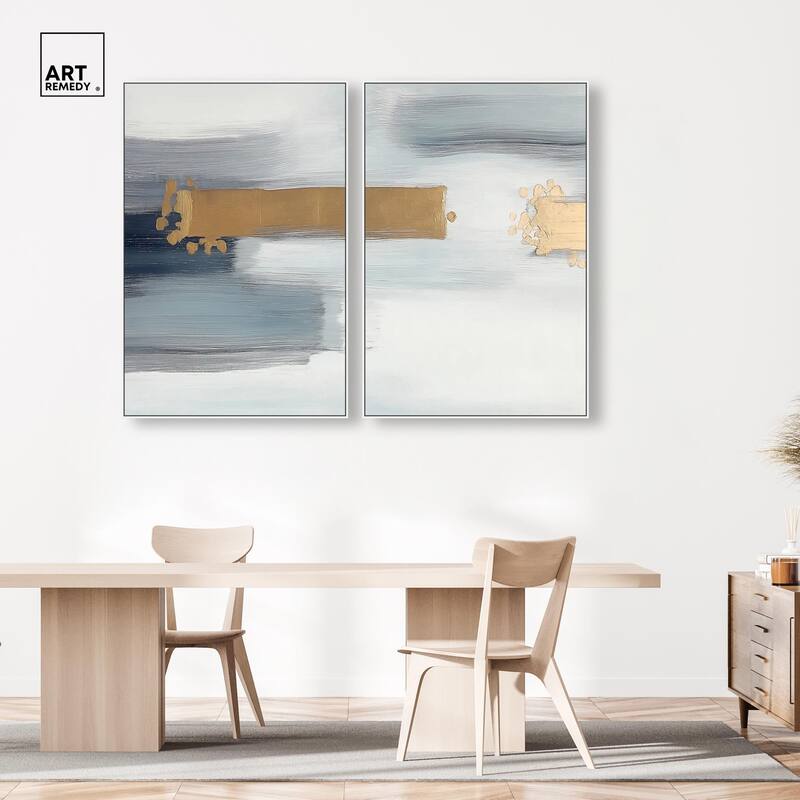 Azure Horizon III Canvas Set of 2 by Art Remedy