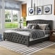 preview thumbnail 12 of 15, Furniture of America Sumala Modern Button Tufted Wood Panel Bed Dark Grey - Full