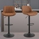 preview thumbnail 51 of 60, Art Leon Adjustable Height Swivel Barstool, Set of 2
