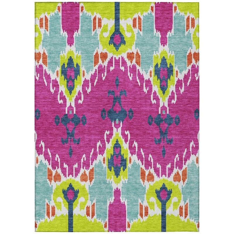 Machine Washable Indoor/ Outdoor Chantille Global Boho Rug