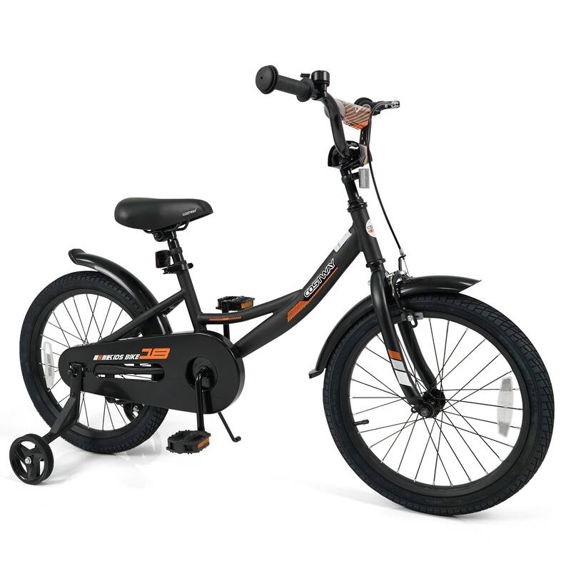 Costway 14" Kids Bike with Removable Training Wheels Adjustable Seat & - See Details