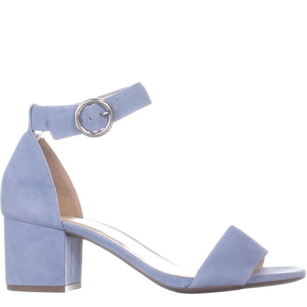pale blue mid heel shoes