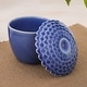 preview thumbnail 3 of 3, Novica Handmade Sunflower In Blue Celadon Ceramic Salsa Bowl