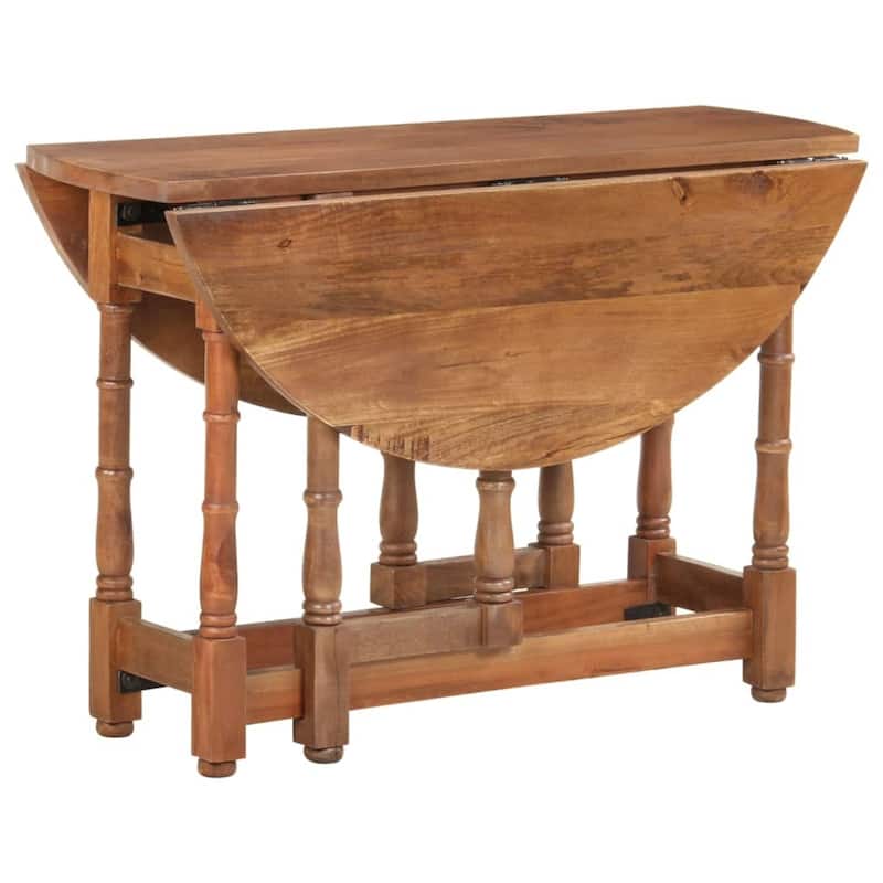 vidaXL Dining Table Kitchen Table Dining Room Table Round Solid Mango Wood