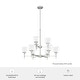 preview thumbnail 6 of 12, Hunter Xidane Metal and Glass Orb Chandelier - Entry, Kitchen or Dining Room Table, Bedroom - Mid-Century Modern, Transitional