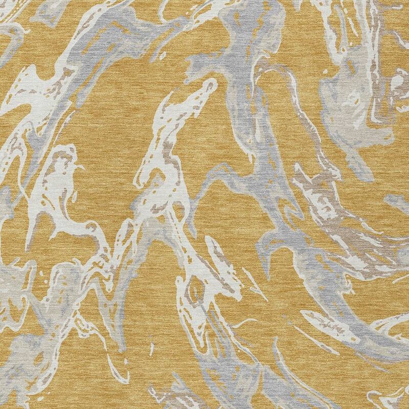 HomeRoots Abstract Transitional Rectangle Outdoor Rug