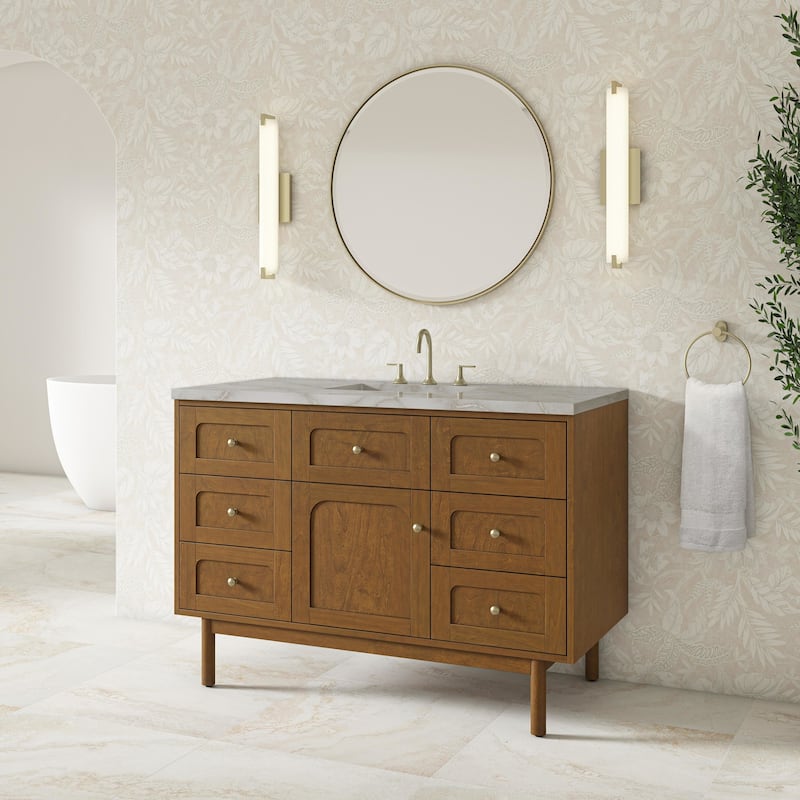 James Martin Vanities 545-V48-3VSL Laurent 48" Single Basin Poplar