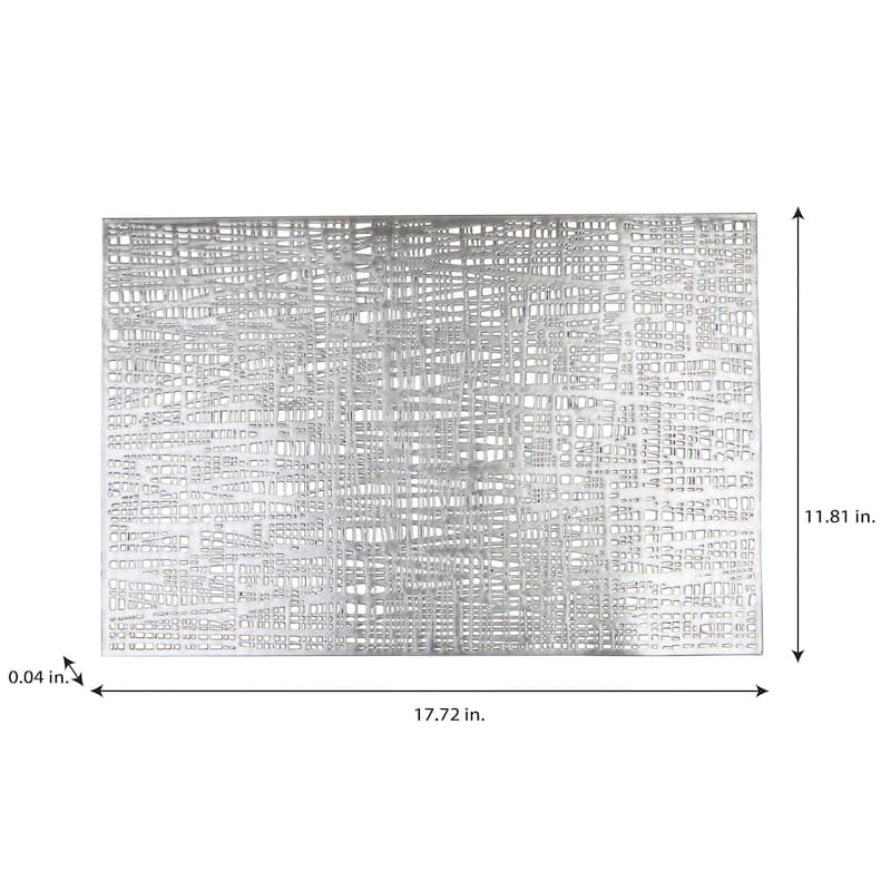Home Details 4 Pack Barcelona Metallic Placemat
