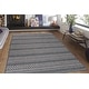 preview thumbnail 15 of 18, World Rug Gallery Bohemian Geometric Stripe Indoor/Outdoor Area Rug
