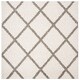 preview thumbnail 44 of 67, SAFAVIEH New York Shag Friedliese Trellis 1.2-inch Thick Rug 6'7" Square - Ivory/Grey - Square