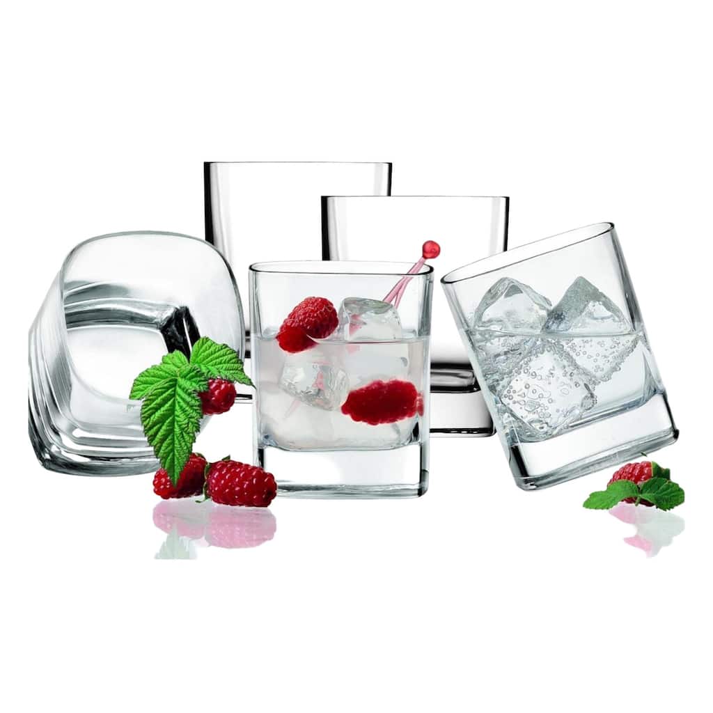 Luigi Bormioli Set of 6 Strauss DOF Drinking Glasses - 11.75 oz