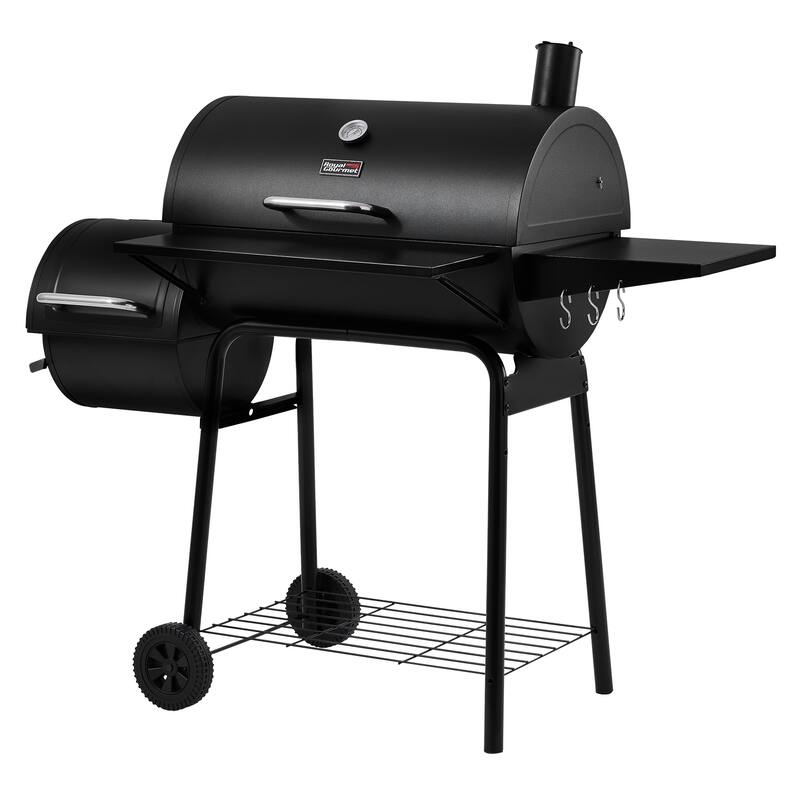 Royal Gourmet CC1830S Charcoal Grill with Offset Smoker,Black
