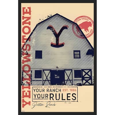 Yellowstone - Your Ranch Framed Art Poster - 24 x 36 Inch