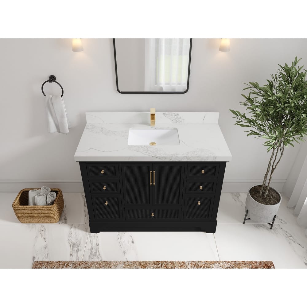 Willow Collections 48 in. W x 22 in. D Alys Single Sink Bathroom Vanity with Countertop