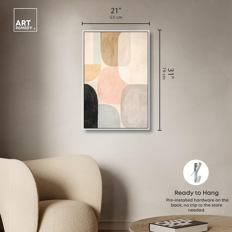 Soft Cubism II Canvas by Art Remedy