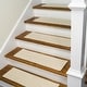 preview thumbnail 6 of 7, Natural Woven Braided Tweed Stair Treads 8"x28" SET of 4