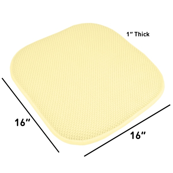 16x16 Memory Foam Non-slip Chair Pad Seat Cushion Sets - 16 X 16