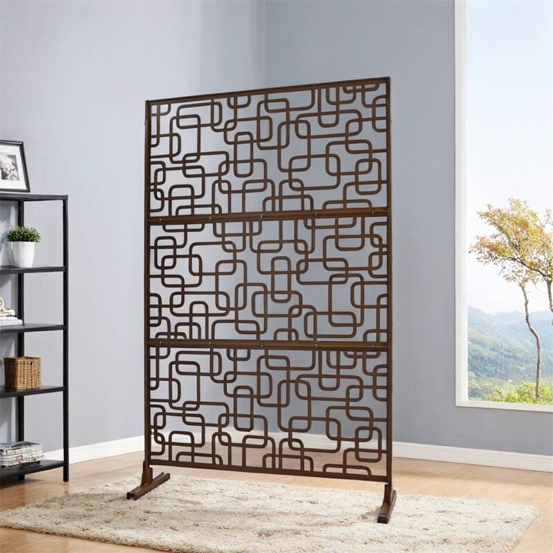 Outdoor & Indoor Privacy Screen Metal Privacy Screen 76" H×48" W
