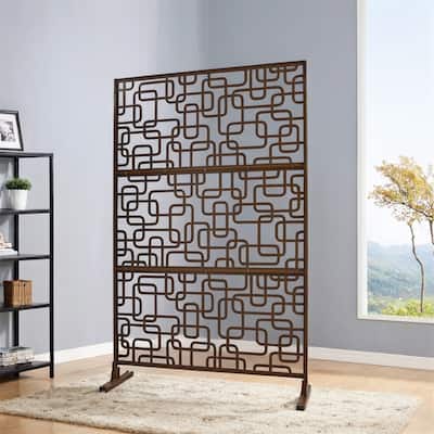 Outdoor & Indoor Privacy Screen Metal Privacy Screen 76" H×48" W