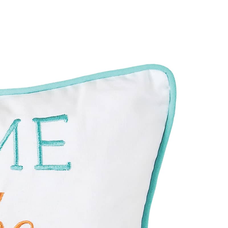 Take Me To The Sea Embroidered Throw Pillow