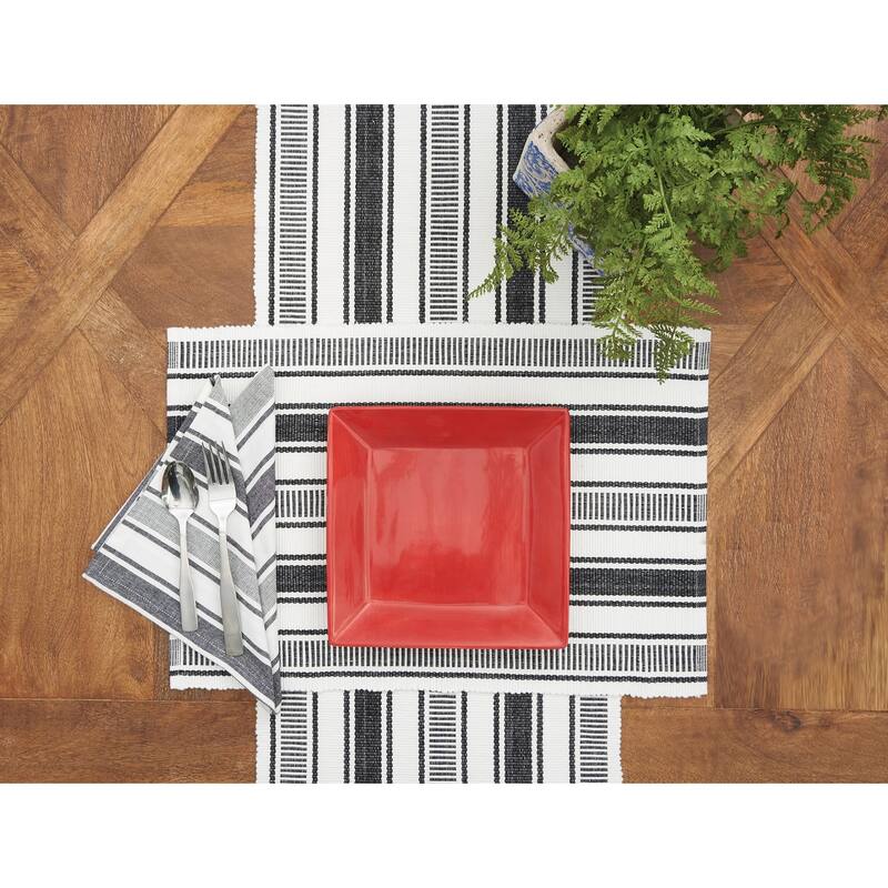 Chandler Stripe Onyx Napkin Set of 6