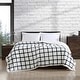preview thumbnail 4 of 28, Eddie Bauer Printed Ultra Soft Plush/Sherpa Reversible Blanket Full - Queen - Bunkhouse Plaid Off-White