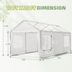 preview thumbnail 35 of 81, Heavy-Duty Metal Carport with Upgraded Galvanized Steel Roof – Ideal Shelter for Cars, Boats, and Tractors
