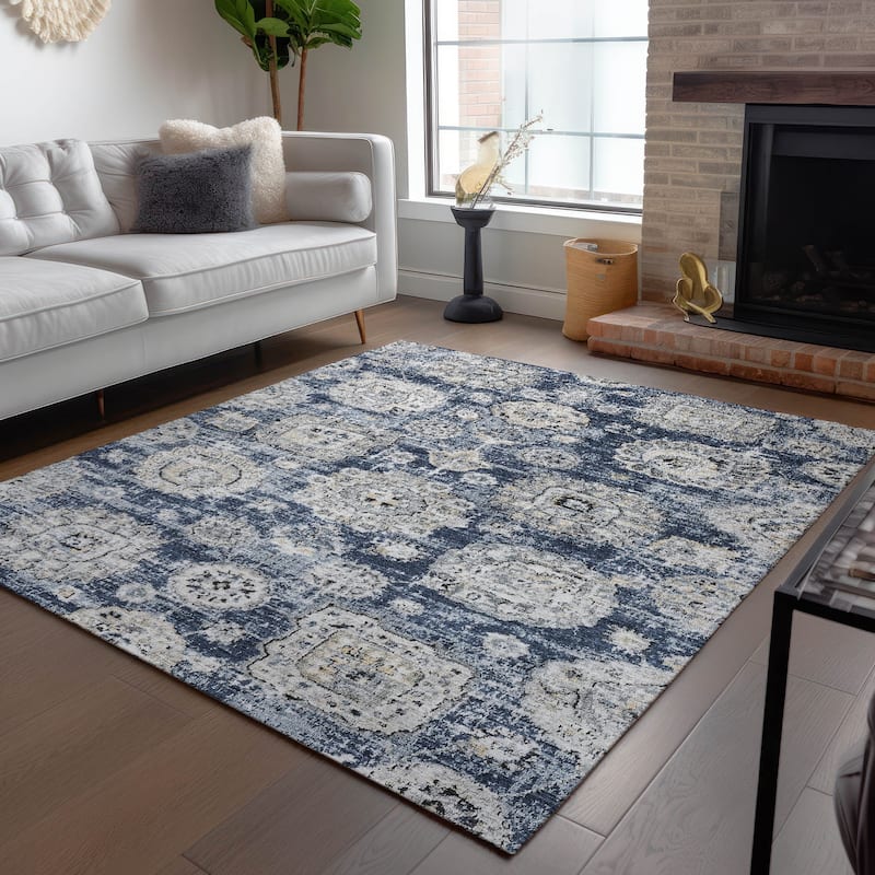 Machine Washable Indoor/ Outdoor Chantille Persian Vintage Rug