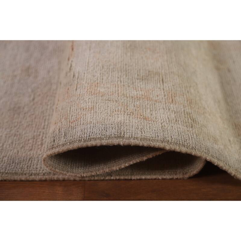 Oushak Turkish Large Area Rug Hand-knotted Wool Carpet - 9'9" x 13'8"