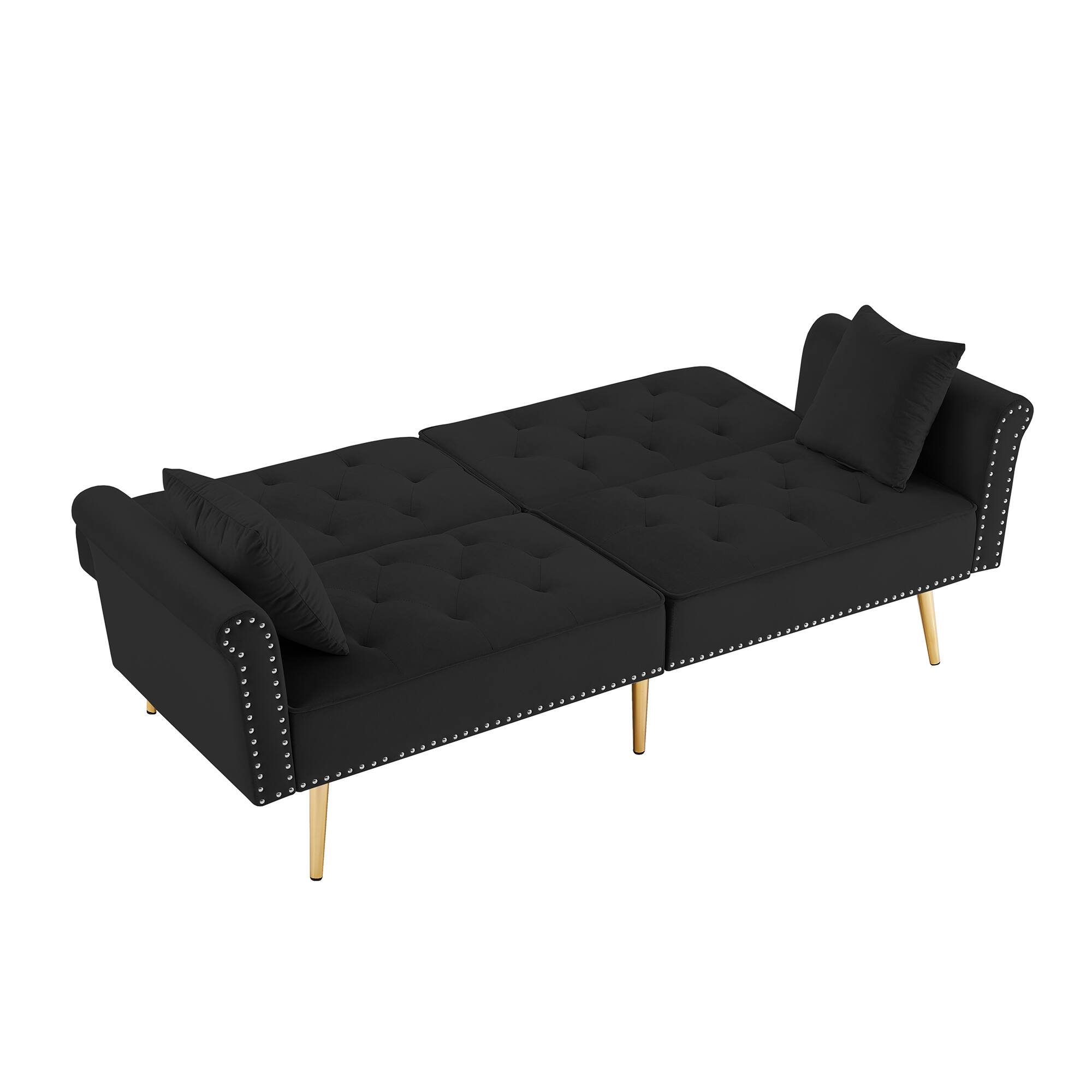 Velvet Tufted Accent Sofa Couch Modern Loveseat Sofa Futon Sofa Bed