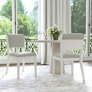 Hillsdale Clarion Wood and Upholstered Dining Chairs Set of 2 Sea