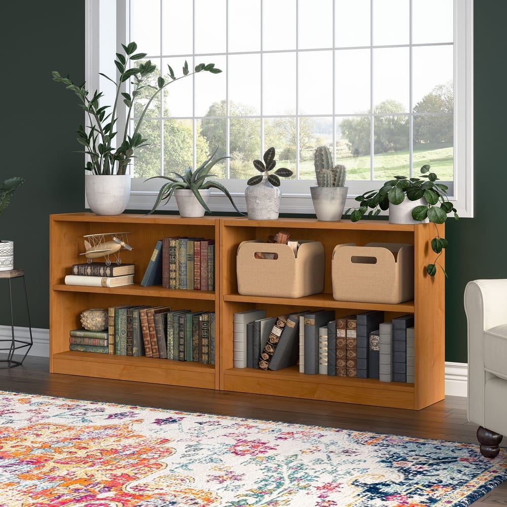 Universal Small 2 Shelf Bookcase Storage - Set of 2 by Bush Furniture.