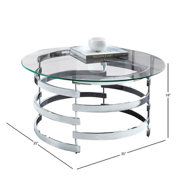 Silver Orchid Bardeen Round Coffee Table Bed Bath & Beyond 20254977