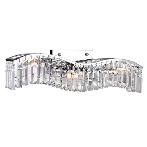 Silver Orchid Cooper 3-light Wall Sconce with Chrome Finish