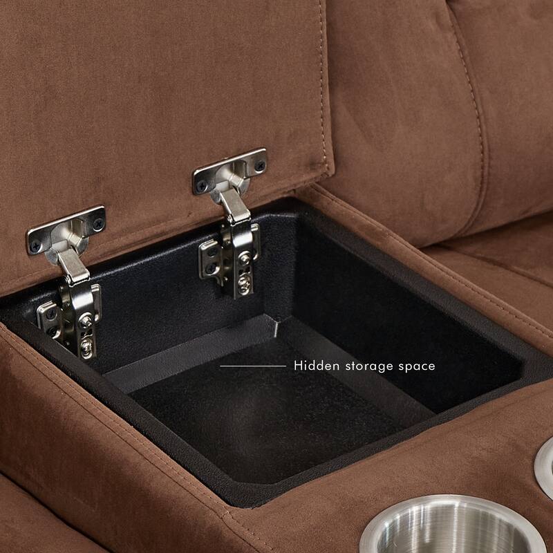 3-Piece Modular Power Recliner Fabric Sofa Set with USB&USB-C Charging For Livingroom