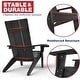 preview thumbnail 7 of 13, WINSOON All-Weather HIPS Outdoor Adirondack Chairs with Cup Holder (Set of 4)